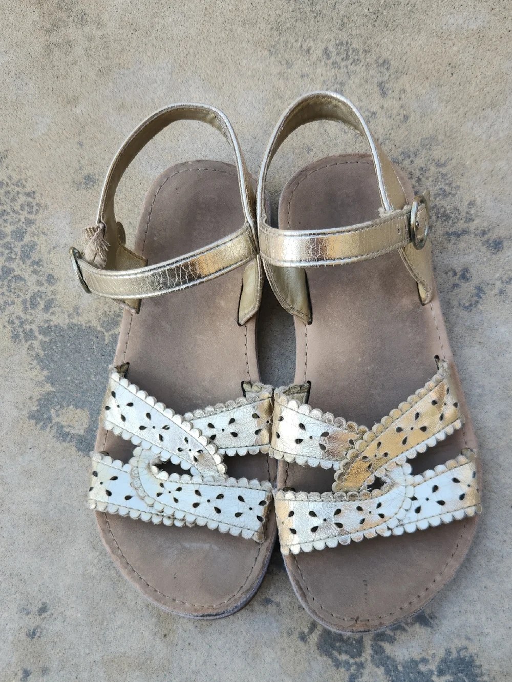 Gymboree Gold Sandals Size 1